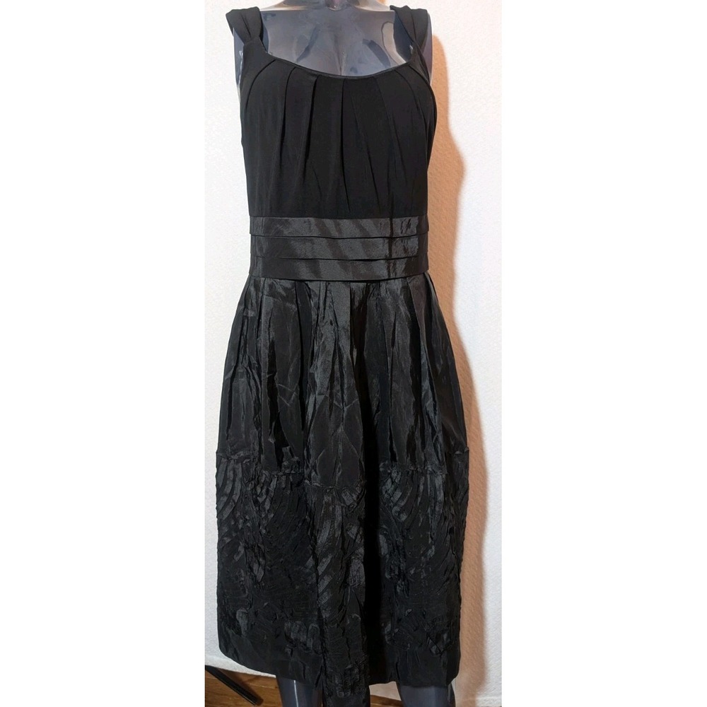 R&M Richards Dress Womens 16W Fit & Flare  Sleeveless Black Party Plus Size